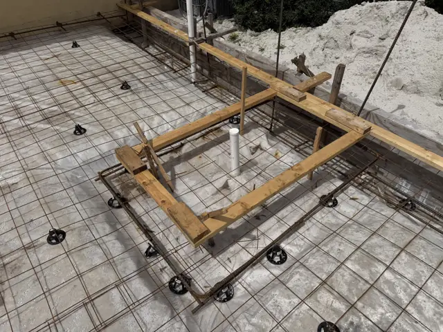 Slab reinforcement and plumbing rough-in — Palm Beach Gardens, FL