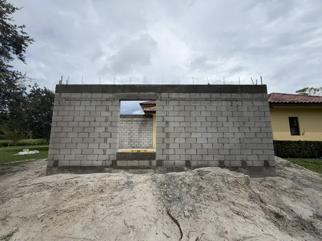 CMU walls with window openings — Palm Beach Gardens, FL