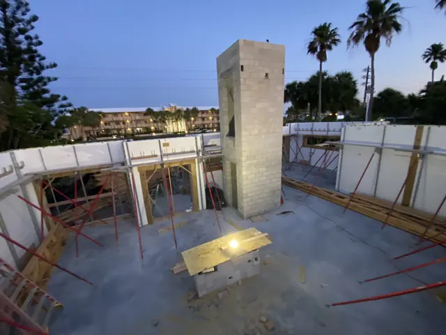 Construction progress at Gulf Boulevard — Belleair Beach, FL