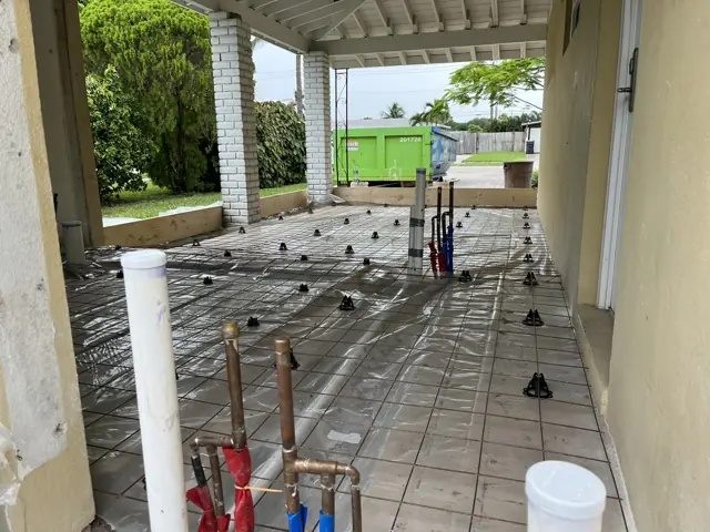 Construction progress at W Ilex Drive — Palm Beach County, FL